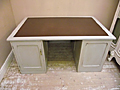 vintage painted partners desk